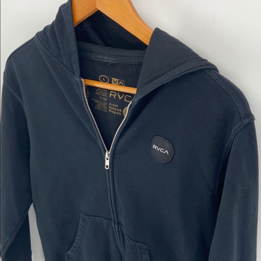 Solid Black RVCA Hoodie